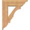 Ekena Millwork Balboa Traditional Smooth Bracket w/ Offset Brace, Western Red Cedar, 7 1/2"W x 24"D x 28"H BKT0806X24X28BOA01SWR - alternate 2